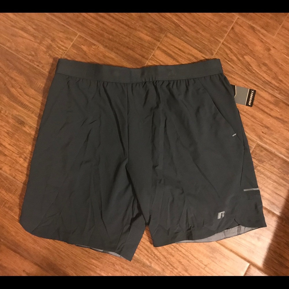 New Russell Dri-power 360 grey shorts size XL - Picture 2 of 5